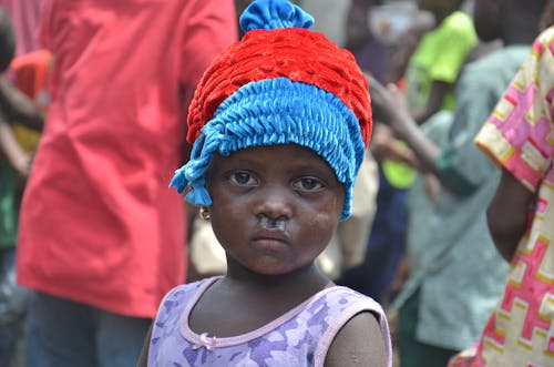 Portrait of a Child Looking at Camera