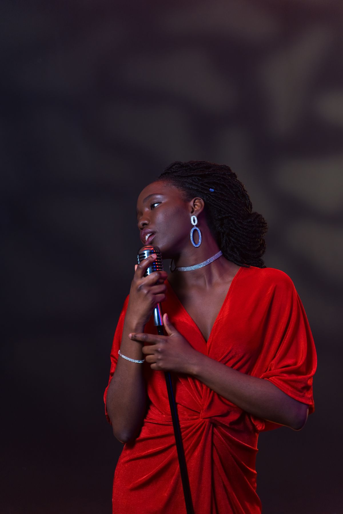 Female singer stage performance