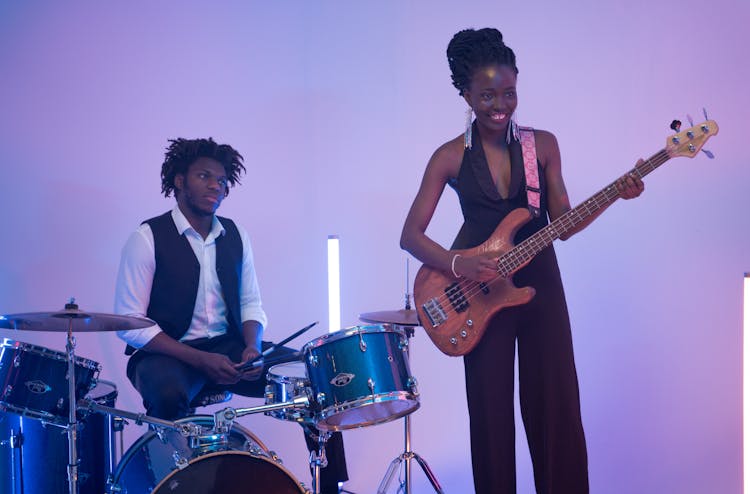 Woman Playing Guitar