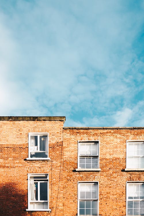 Free Two Brown Buildings Stock Photo