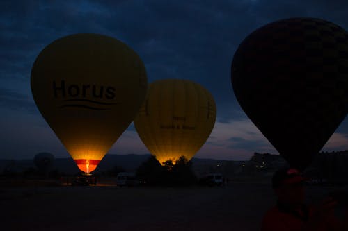 Imagine de stoc gratuită din amurg, baloane cu aer cald, cappadocia