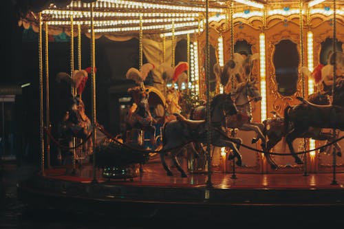Free stock photo of carousel, details, florence