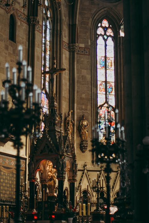 Free stock photo of candles, church, cityview