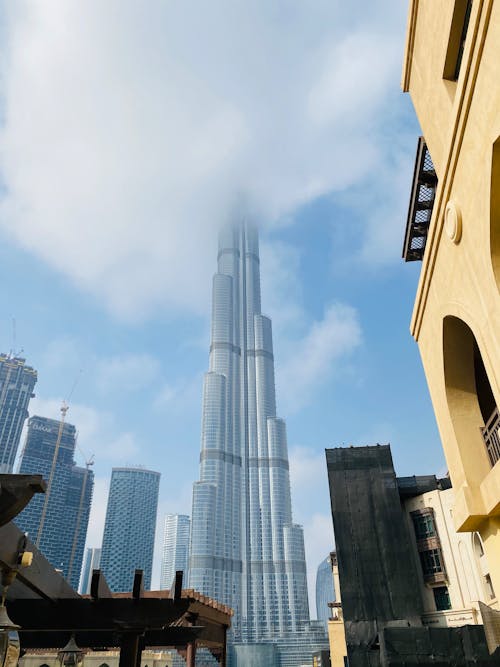 Free Low Angle Shot of the Burj Khalifa  Stock Photo