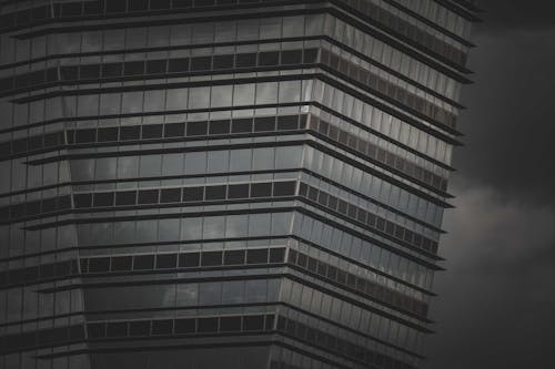 Free A Gray and Black Concrete Building Stock Photo