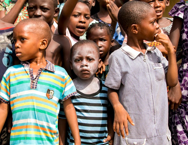 A Group Of School Age Kids 