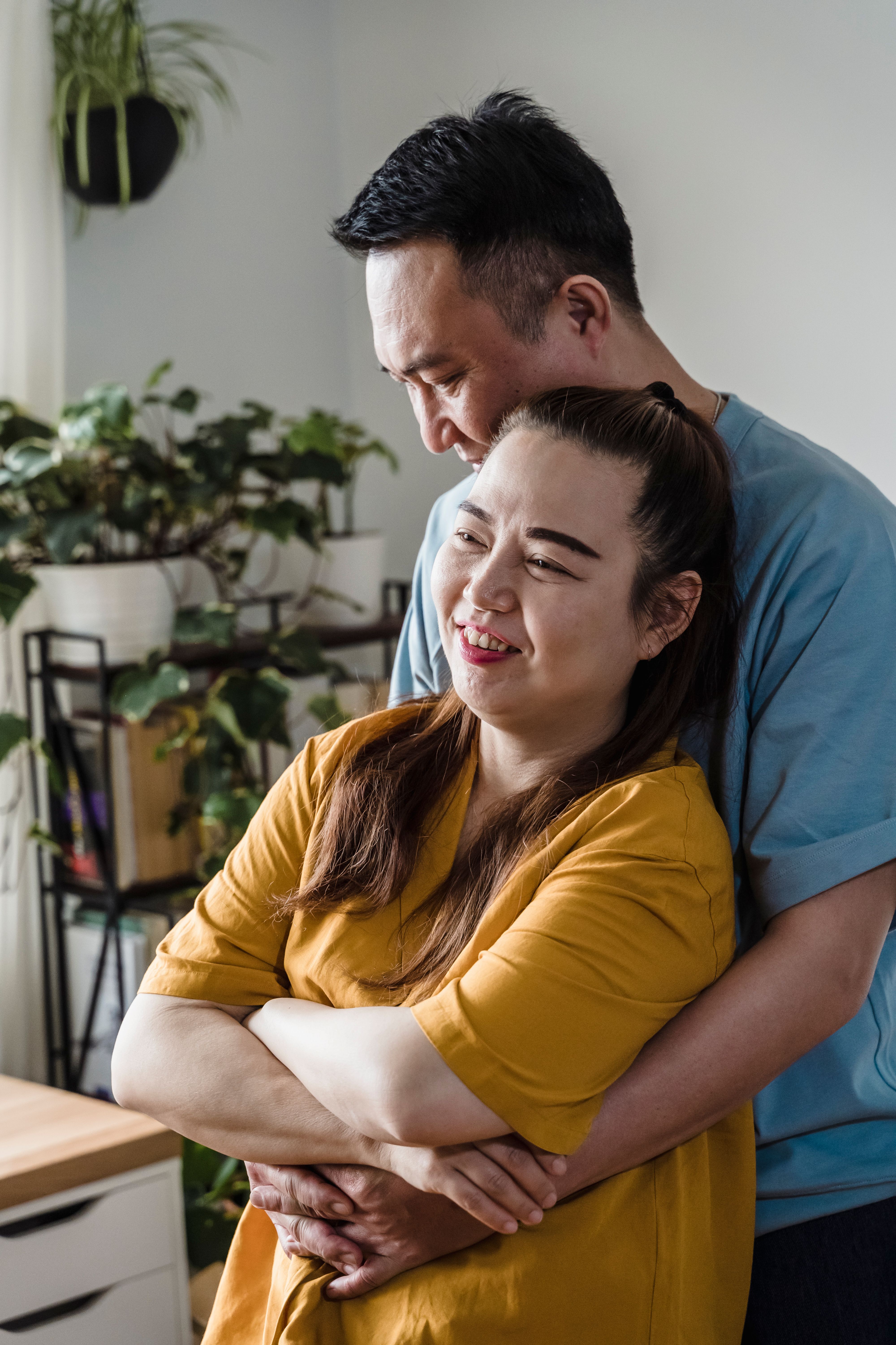 Couple Standing and Hugging · Free Stock Photo