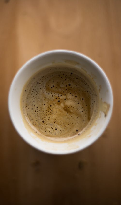 Close-up Shot of a Cup of Coffee