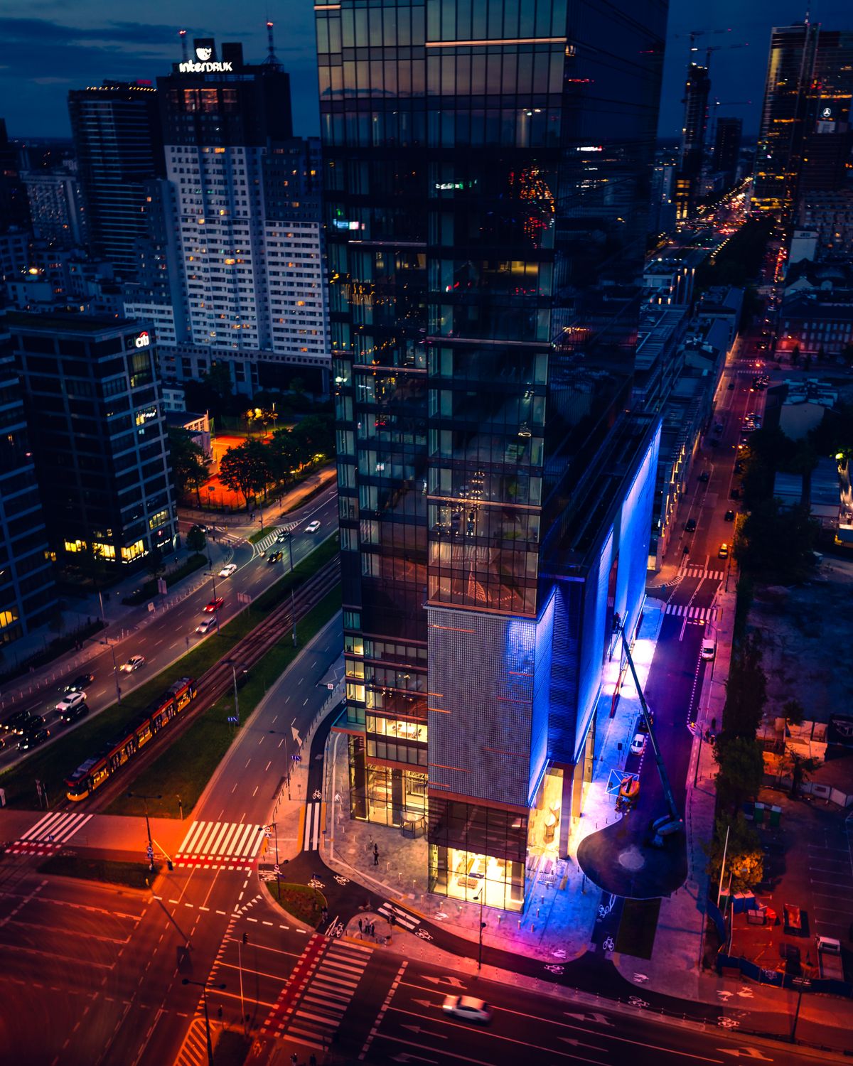 High Rise Photographers Aerial Photography of High Rise Buildings during Night Time · Free ...