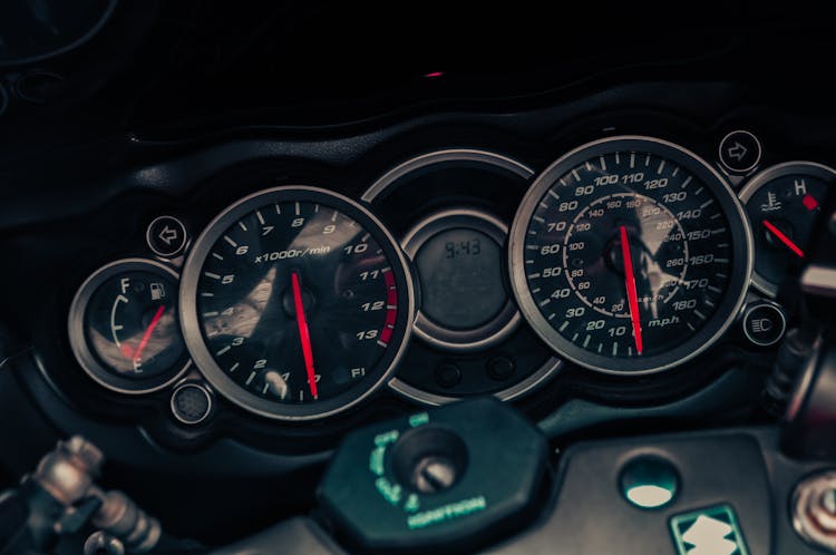 Instrument Cluster Of A Motorcycle