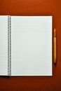 White Notebook on the Table
