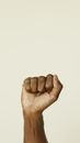 Persons Hand on White Background