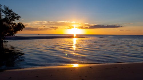Imagine de stoc gratuită din apus auriu, frumos apus, plajă apus de soare