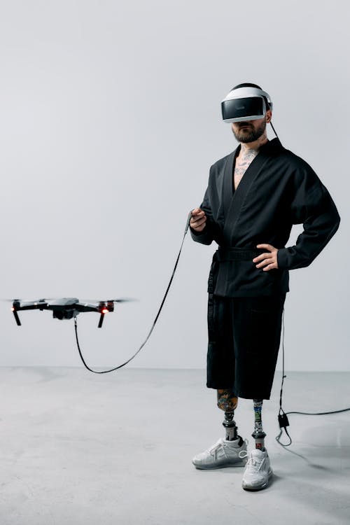Gratis stockfoto met bionisch, bril met virtual reality, copyruimte