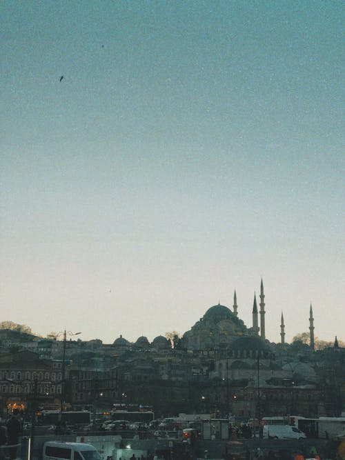City Buildings Near Mosque