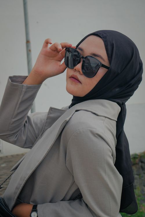 A Young Girl Wearing Black Hijab · Free Stock Photo