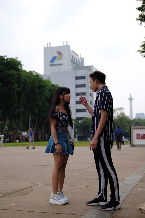 A Couple Having a Conversation