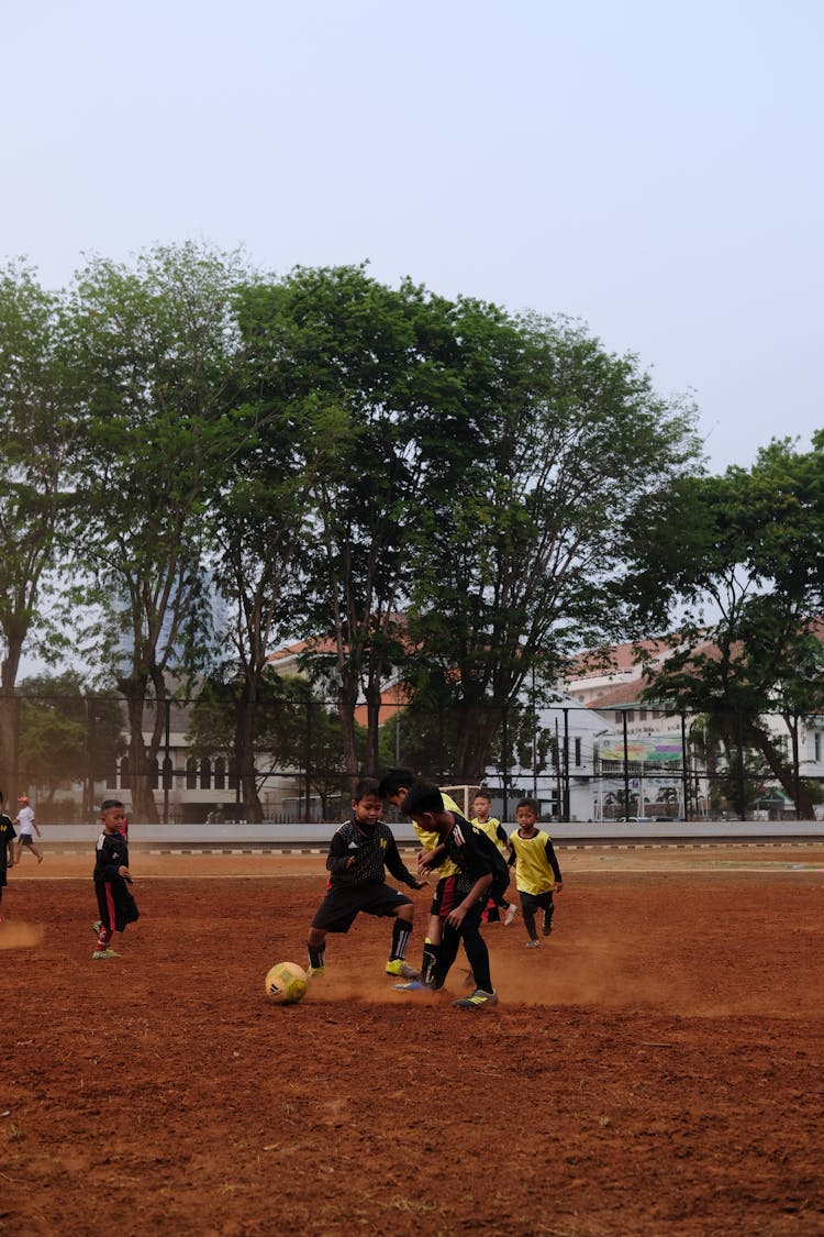 Photo Of Young Boys Playing Soccer 