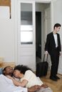 A Couple Lying on the Couch