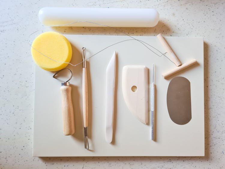 Close-Up Photo Of A Sculpting Tools