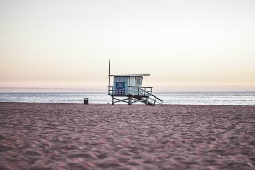 Free stock photo of clear sky, life guard, lifeguard tower