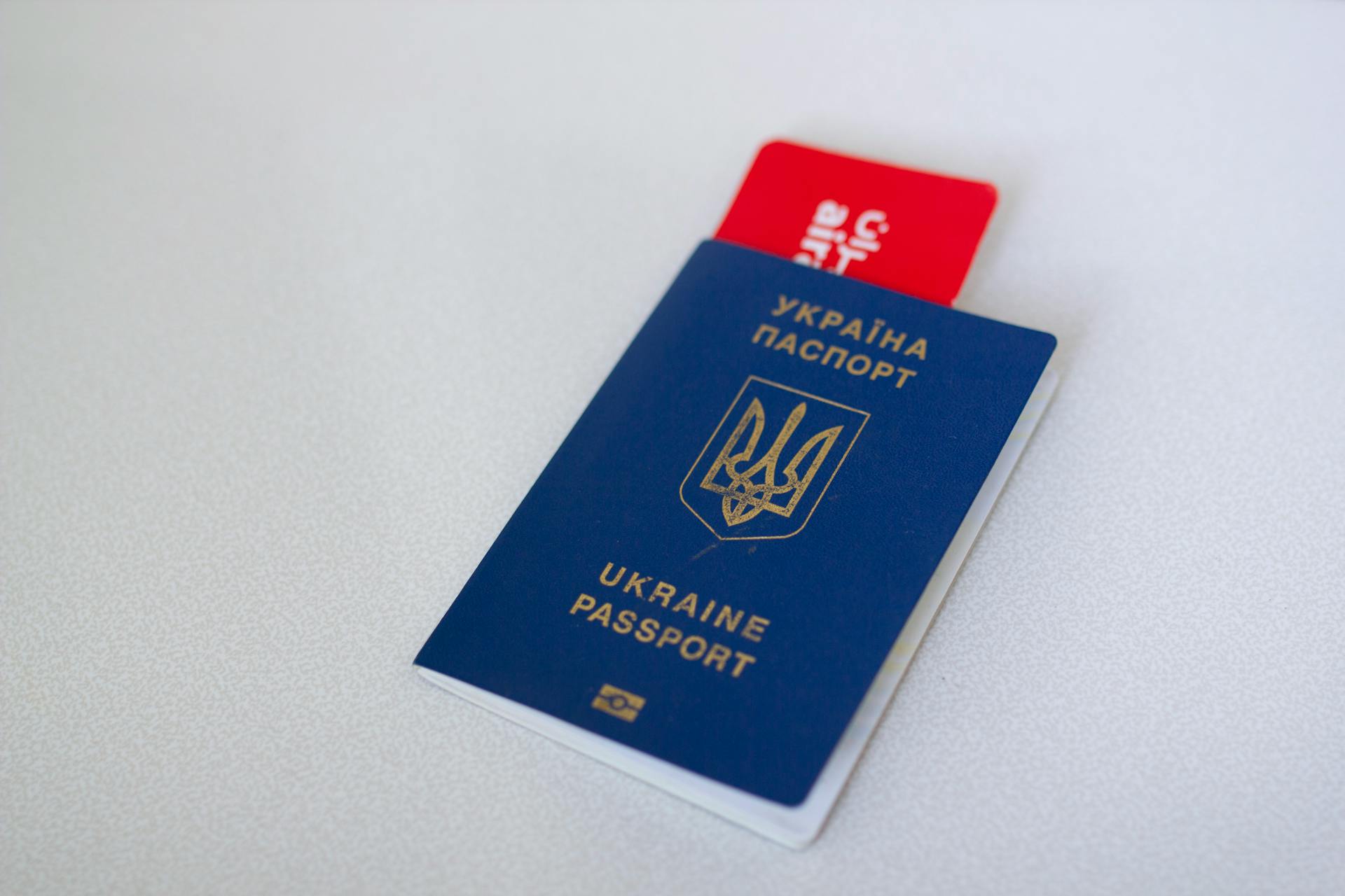 Close-up of a Passport