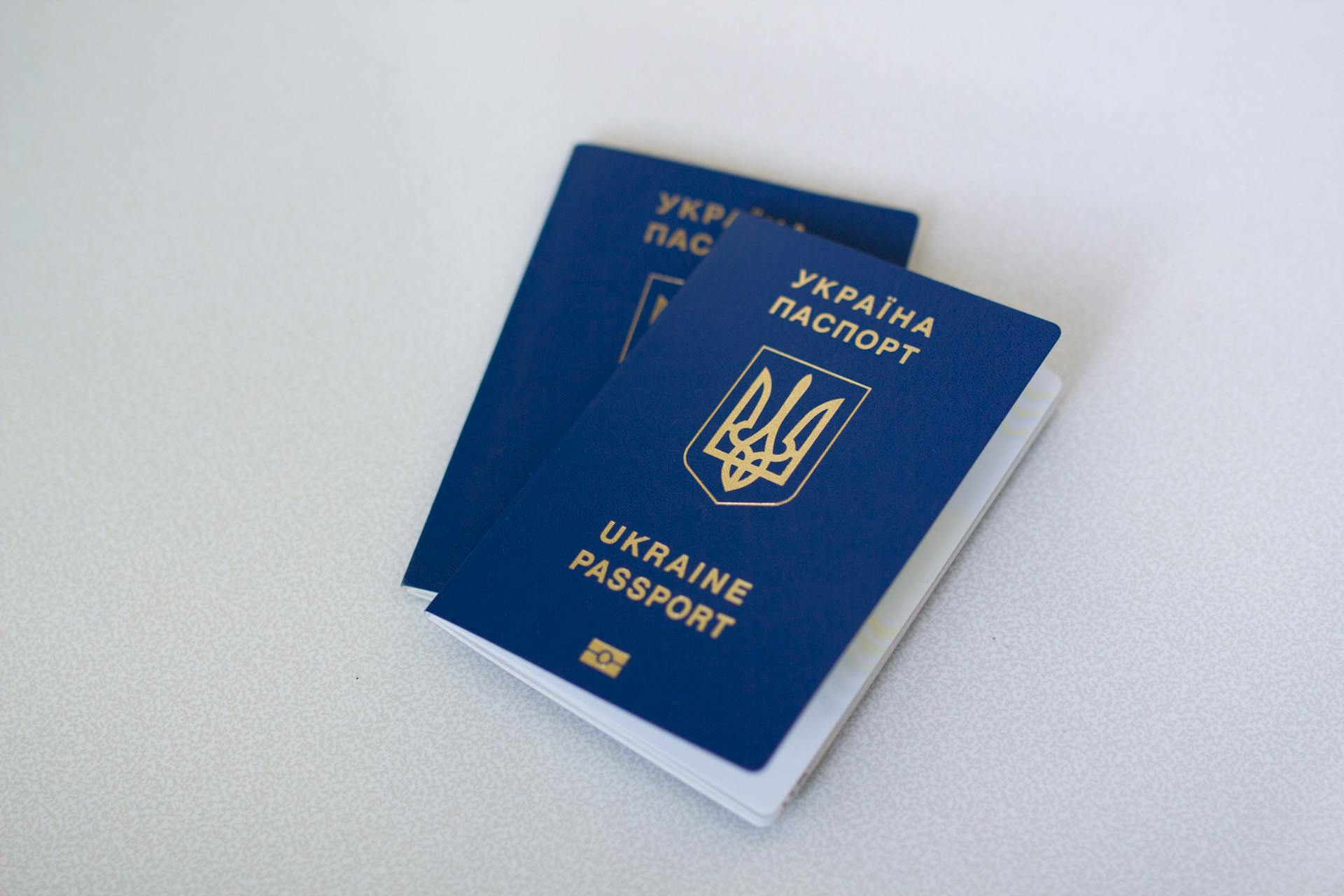 Close-up of Passports