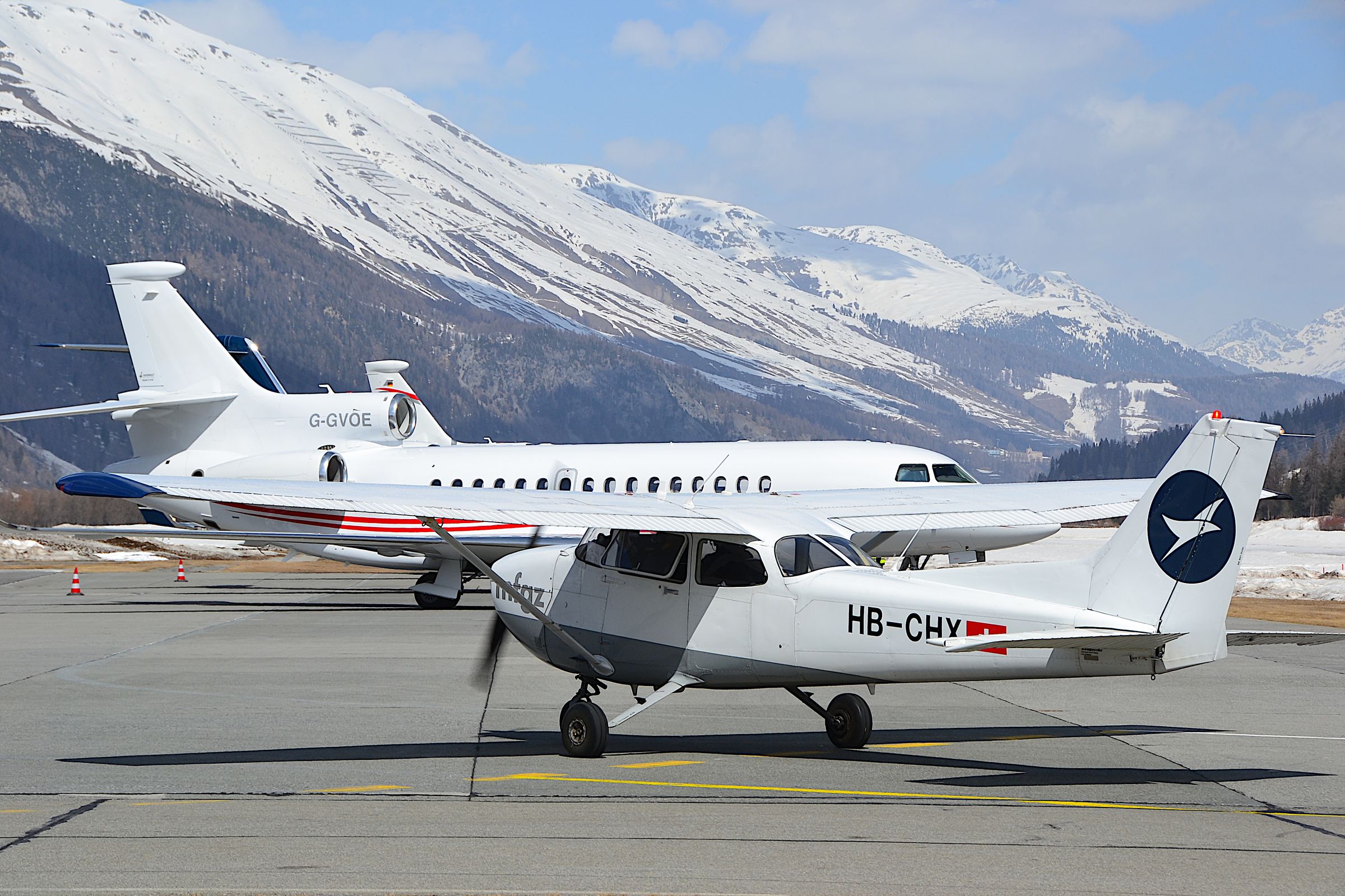 Into Samedan. The Second Highest Airport in Europe.