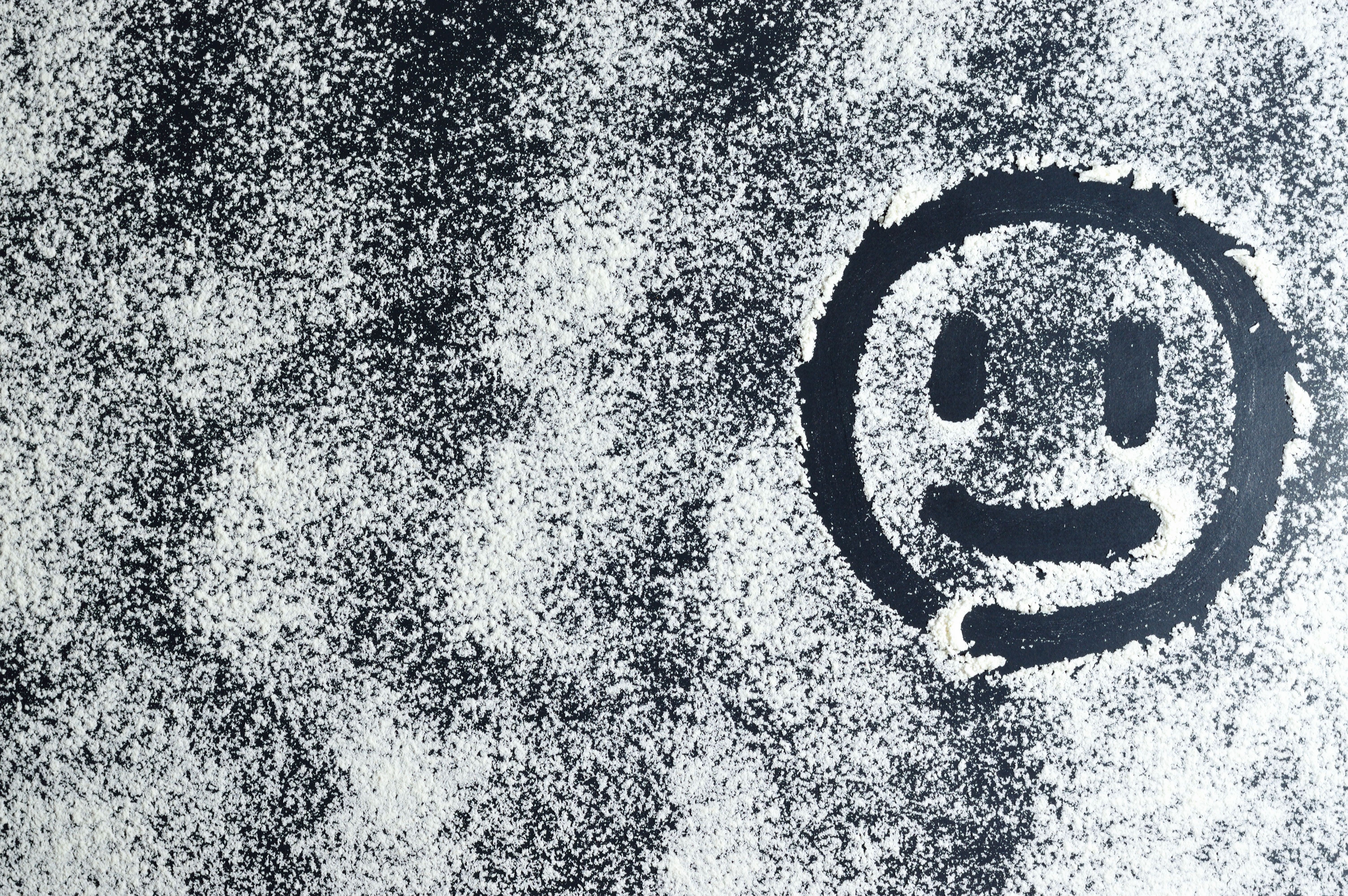 Free Happy Face Black and White Printable PDF