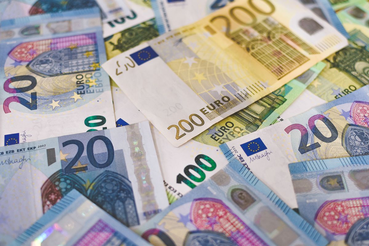 Euro banknotes set aside for emergency expenses
