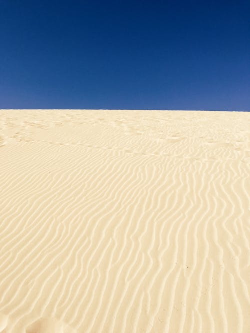 Free Sand Dunes Under the Blue Sky Stock Photo