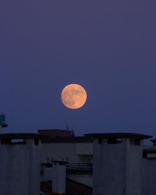 垂直拍摄, 夜空, 建築 的 免费素材图片