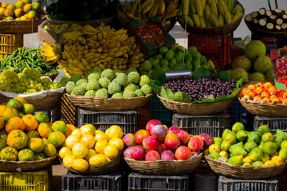 fruits, market