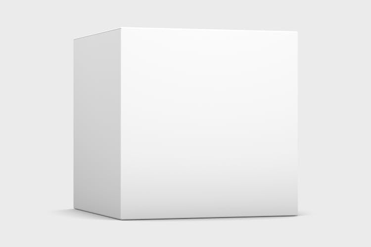 White Square Box On White Surface