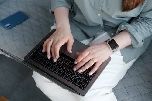 Person Using a Laptop