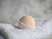 Brown Egg on White Textile