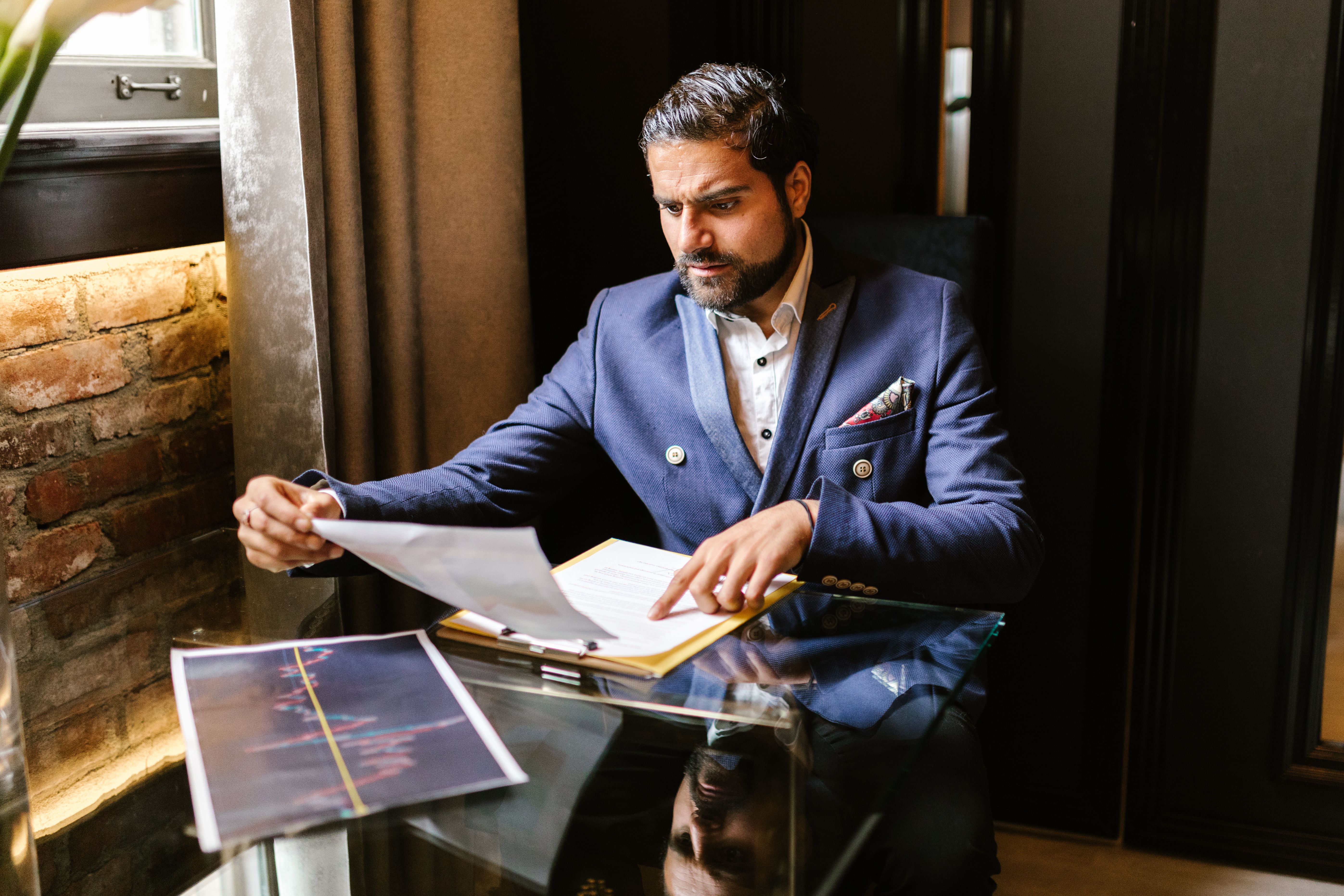 Man Collecting Doocument Image Man Holding a Document · Free Stock Photo