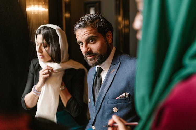 Elegant Couple In A Hotel