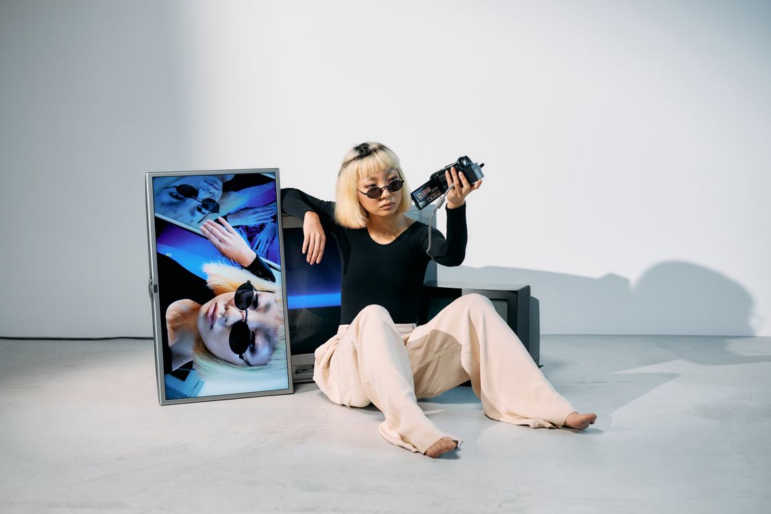 Model With Video Camera Photo of Woman Holding Video Camera · Free Stock Photo