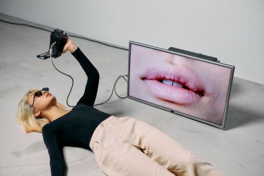Photo of Woman Laying on the Ground