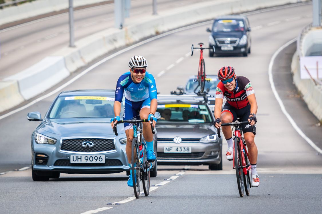 Two Cyclist Racing Cyclists during a Race · Free Stock Photo