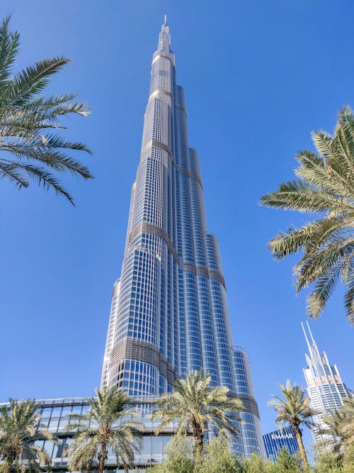 Immagine gratuita di alberi, burj khalifa, cielo