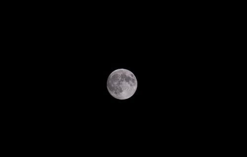 Imagine de stoc gratuită din cer de noapte, fotografie de lună, închis la culoare