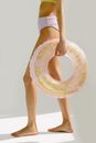 A Woman Holding a Floater