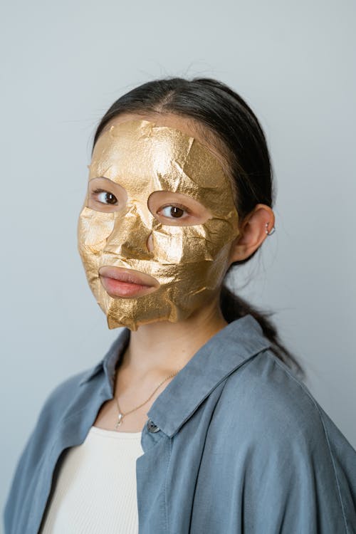 Asian woman in facial mask