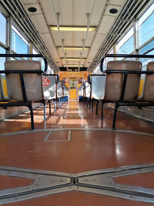 Empty Public Bus
