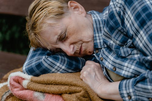 Free Close-up of an Elderly Woman Sleeping Stock Photo