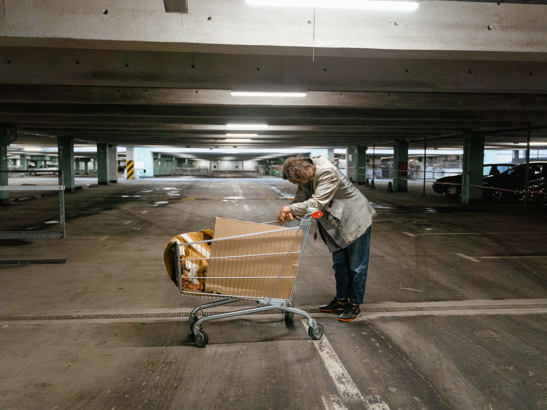 Bishopsworth — belongings being loaded for transport to storage