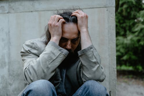 Free Depressed Homeless Man  Stock Photo