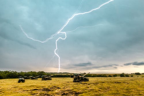 Streaks of Lightning in the Field